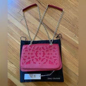 ***Additional Discount***NWT Anne Fontaine leather crossbody bag. Paris